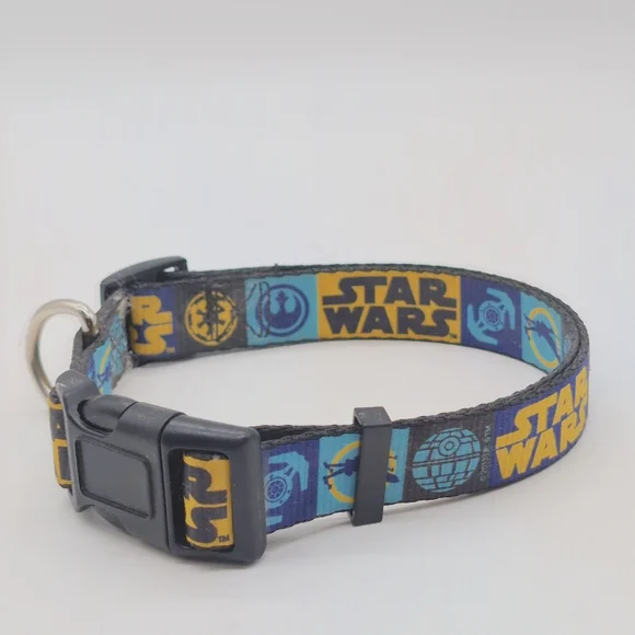 Star Wars Dog Collar 17-24 In Tie Fighter And Xwing - Picture 3 of 6